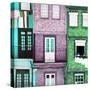 Welcome to Portugal Square Collection - Beautiful Colorful Traditional Facades II-Philippe Hugonnard-Stretched Canvas