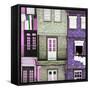 Welcome to Portugal Square Collection - Beautiful Colorful Traditional Facades III-Philippe Hugonnard-Framed Stretched Canvas