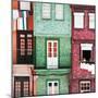 Welcome to Portugal Square Collection - Beautiful Colorful Traditional Facades V-Philippe Hugonnard-Mounted Photographic Print