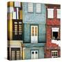 Welcome to Portugal Square Collection - Beautiful Colorful Traditional Facades-Philippe Hugonnard-Stretched Canvas