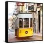 Welcome to Portugal Square Collection - Bica Tram in Lisbon III-Philippe Hugonnard-Framed Stretched Canvas