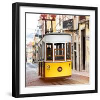 Welcome to Portugal Square Collection - Bica Tram in Lisbon III-Philippe Hugonnard-Framed Premium Photographic Print