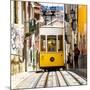 Welcome to Portugal Square Collection - Bica Yellow Tram-Philippe Hugonnard-Mounted Photographic Print