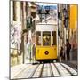 Welcome to Portugal Square Collection - Bica Yellow Tram-Philippe Hugonnard-Mounted Premium Photographic Print