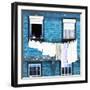 Welcome to Portugal Square Collection - Blue Brick Facade-Philippe Hugonnard-Framed Photographic Print