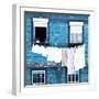Welcome to Portugal Square Collection - Blue Brick Facade-Philippe Hugonnard-Framed Photographic Print