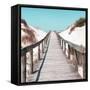 Welcome to Portugal Square Collection - Boardwalk on the Beach II-Philippe Hugonnard-Framed Stretched Canvas