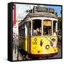 Welcome to Portugal Square Collection - Camoes 24 Lisbon Tramway III-Philippe Hugonnard-Framed Stretched Canvas