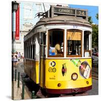 Welcome to Portugal Square Collection - Camoes 24 Lisbon Tramway III-Philippe Hugonnard-Stretched Canvas