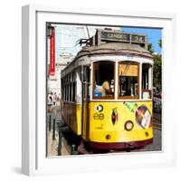Welcome to Portugal Square Collection - Camoes 24 Lisbon Tramway III-Philippe Hugonnard-Framed Photographic Print