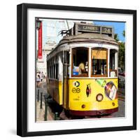 Welcome to Portugal Square Collection - Camoes 24 Lisbon Tramway III-Philippe Hugonnard-Framed Premium Photographic Print