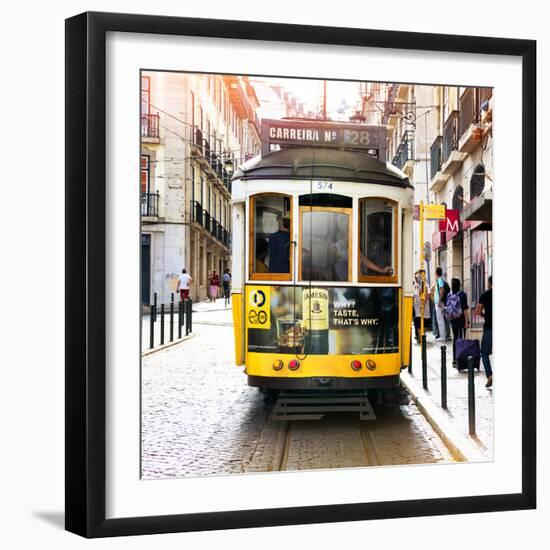 Welcome to Portugal Square Collection - Carreira 28 Lisbon Tram-Philippe Hugonnard-Framed Photographic Print