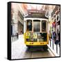 Welcome to Portugal Square Collection - Carreira 28 Lisbon Tram-Philippe Hugonnard-Framed Stretched Canvas