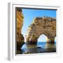 Welcome to Portugal Square Collection - Cliffs at the beach Praia da Marinha II-Philippe Hugonnard-Framed Photographic Print