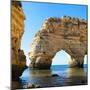 Welcome to Portugal Square Collection - Cliffs at the beach Praia da Marinha II-Philippe Hugonnard-Mounted Photographic Print