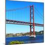 Welcome to Portugal Square Collection - Lisbon Bridge-Philippe Hugonnard-Mounted Photographic Print