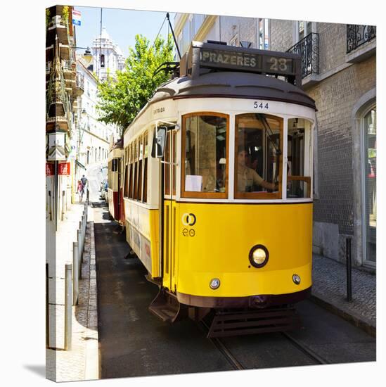 Welcome to Portugal Square Collection - Lisbon Tram 28-Philippe Hugonnard-Stretched Canvas