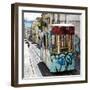 Welcome to Portugal Square Collection - Lisbon Tram Graffiti-Philippe Hugonnard-Framed Photographic Print