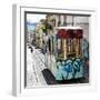 Welcome to Portugal Square Collection - Lisbon Tram Graffiti-Philippe Hugonnard-Framed Photographic Print