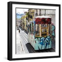 Welcome to Portugal Square Collection - Lisbon Tram Graffiti-Philippe Hugonnard-Framed Premium Photographic Print