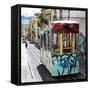 Welcome to Portugal Square Collection - Lisbon Tram Graffiti-Philippe Hugonnard-Framed Stretched Canvas