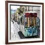 Welcome to Portugal Square Collection - Lisbon Tram Graffiti-Philippe Hugonnard-Framed Photographic Print