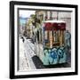 Welcome to Portugal Square Collection - Lisbon Tram Graffiti-Philippe Hugonnard-Framed Photographic Print