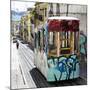 Welcome to Portugal Square Collection - Lisbon Tram Graffiti-Philippe Hugonnard-Mounted Photographic Print