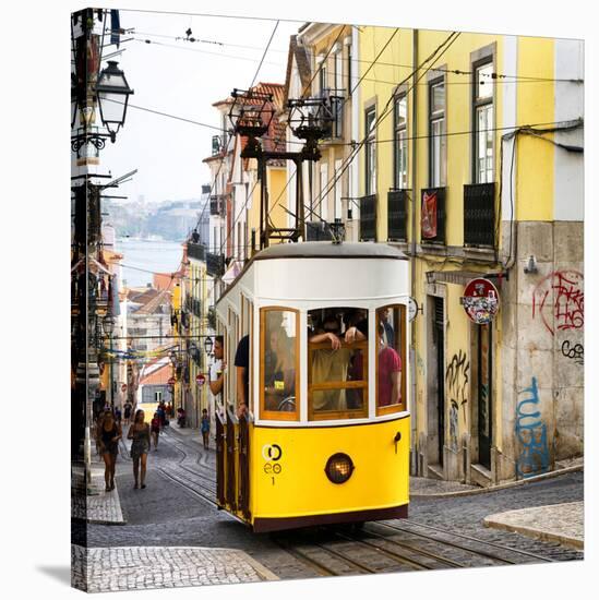 Welcome to Portugal Square Collection - Lisbon Tram-Philippe Hugonnard-Stretched Canvas