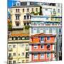 Welcome to Portugal Square Collection - Mix of Colorful Facades-Philippe Hugonnard-Mounted Photographic Print