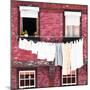 Welcome to Portugal Square Collection - Pink Brick Facade-Philippe Hugonnard-Mounted Photographic Print