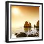Welcome to Portugal Square Collection - Praia do Camilo at Sunset-Philippe Hugonnard-Framed Photographic Print