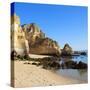 Welcome to Portugal Square Collection - Praia do Camilo-Philippe Hugonnard-Stretched Canvas