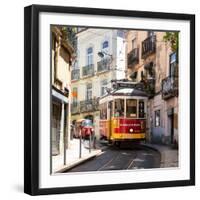 Welcome to Portugal Square Collection - Prazeres 28 Lisbon Tram-Philippe Hugonnard-Framed Photographic Print