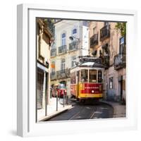 Welcome to Portugal Square Collection - Prazeres 28 Lisbon Tram-Philippe Hugonnard-Framed Photographic Print