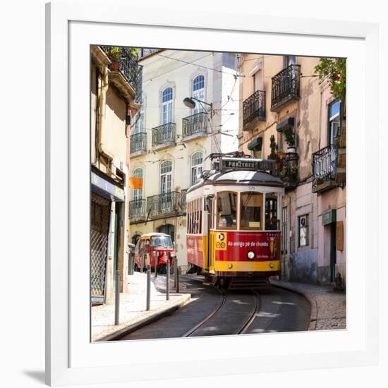 Welcome to Portugal Square Collection - Prazeres 28 Lisbon Tram-Philippe Hugonnard-Framed Photographic Print