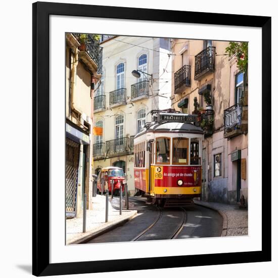 Welcome to Portugal Square Collection - Prazeres 28 Lisbon Tram-Philippe Hugonnard-Framed Photographic Print