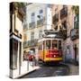 Welcome to Portugal Square Collection - Prazeres 28 Lisbon Tram-Philippe Hugonnard-Stretched Canvas