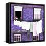 Welcome to Portugal Square Collection - Purple Brick Facade-Philippe Hugonnard-Framed Stretched Canvas