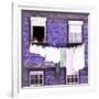 Welcome to Portugal Square Collection - Purple Brick Facade-Philippe Hugonnard-Framed Photographic Print