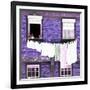 Welcome to Portugal Square Collection - Purple Brick Facade-Philippe Hugonnard-Framed Photographic Print