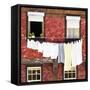 Welcome to Portugal Square Collection - Red Brick Facade-Philippe Hugonnard-Framed Stretched Canvas