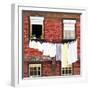 Welcome to Portugal Square Collection - Red Brick Facade-Philippe Hugonnard-Framed Photographic Print