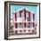 Welcome to Portugal Square Collection - Red Striped House II-Philippe Hugonnard-Framed Photographic Print