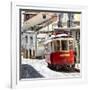 Welcome to Portugal Square Collection - Red Tram Old Town Lisbon-Philippe Hugonnard-Framed Photographic Print