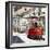 Welcome to Portugal Square Collection - Red Tram Old Town Lisbon-Philippe Hugonnard-Framed Premium Photographic Print