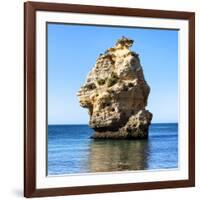 Welcome to Portugal Square Collection - Rocks at Praia da Marinha Beach-Philippe Hugonnard-Framed Photographic Print