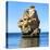 Welcome to Portugal Square Collection - Rocks at Praia da Marinha Beach-Philippe Hugonnard-Stretched Canvas