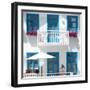 Welcome to Portugal Square Collection - White House and Blue Windows-Philippe Hugonnard-Framed Photographic Print