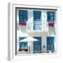 Welcome to Portugal Square Collection - White House and Blue Windows-Philippe Hugonnard-Framed Photographic Print